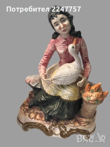 Двойка фигура Capodimonte 32 см, снимка 3 - Антикварни и старинни предмети - 53092607