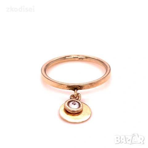 Златен дамски пръстен 2,53гр. размер:54 14кр. проба:585 модел:36000-5