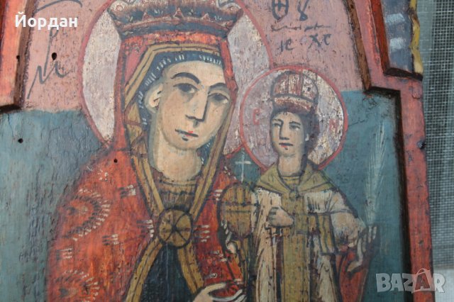 Централна част от тревненска икона, снимка 4 - Антикварни и старинни предмети - 39032059