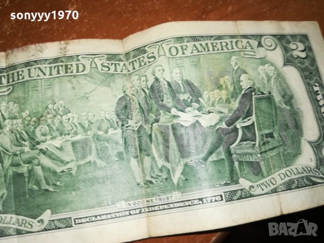 2 ДОЛАРА-БАНКНОТА ЗА КОЛЕКЦИЯ 0501220948, снимка 4 - Колекции - 35327892
