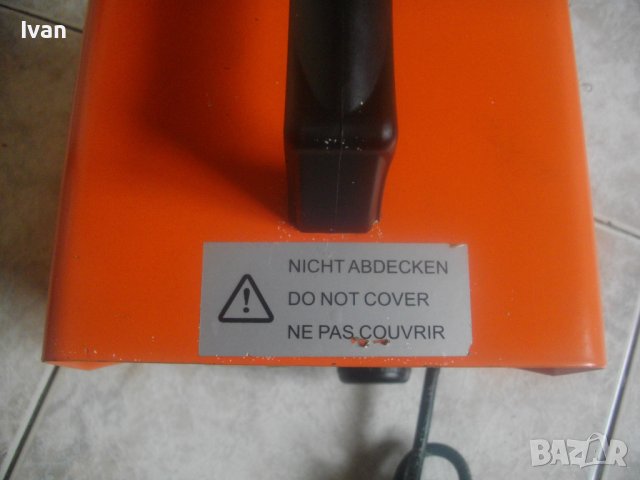 Метален Калорифер Немски 2KW-HEYLO DE 2XL-ЗА ЧАСТИ/ЗА РЕМОНТ, снимка 5 - Печки, фурни - 37664264