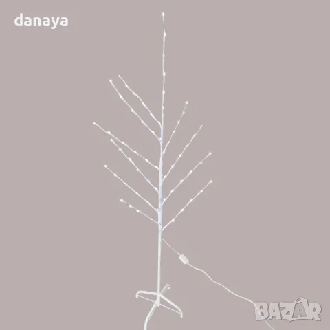 5333 Светещо коледно дръвче, 150 см, 66 LED светлини, снимка 9 - Декорация за дома - 47517543