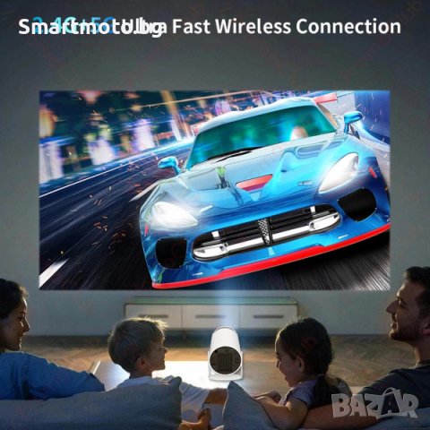 Смарт проектор HY300 PRO - Домашно кино 4K, Андроид 130 inch 170ansi, снимка 10 - Плейъри, домашно кино, прожектори - 43750719