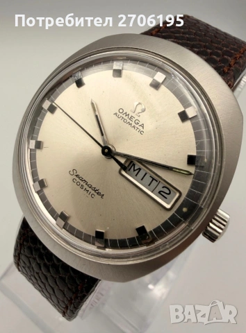 Оригинален швейцарски мъжки ръчен часовник Omega Seamaster Cosmic – референтен номер 166.035, снимка 14 - Мъжки - 53540711