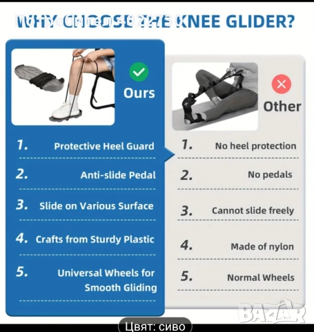Уред за рехабилитация и раздвижване на коляно след травми и операции, снимка 5 - Други - 52796103