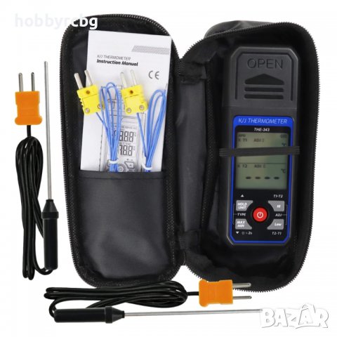 Двуканален термометър с термодвойки К-тип, снимка 9 - Друга електроника - 40110147