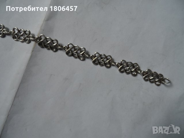 сребърна гривна - 1, снимка 7 - Гривни - 32981944