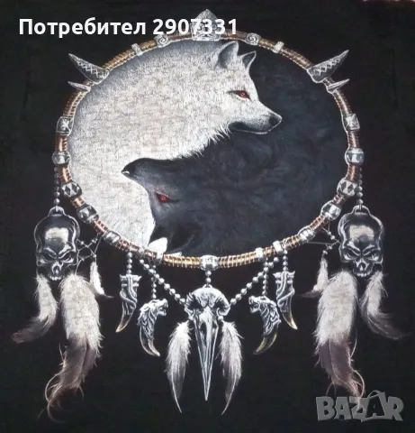 суичър с качулка (hoodie) със американски вълци. Spiral Direct, снимка 3 - Суичъри - 48242676