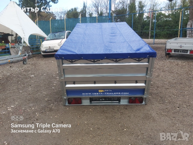 Туристическо, самосвално ремарке VESTA LIGHT 25 с допълнителни канати и плосък брезент, снимка 10 - Ремаркета - 51966154