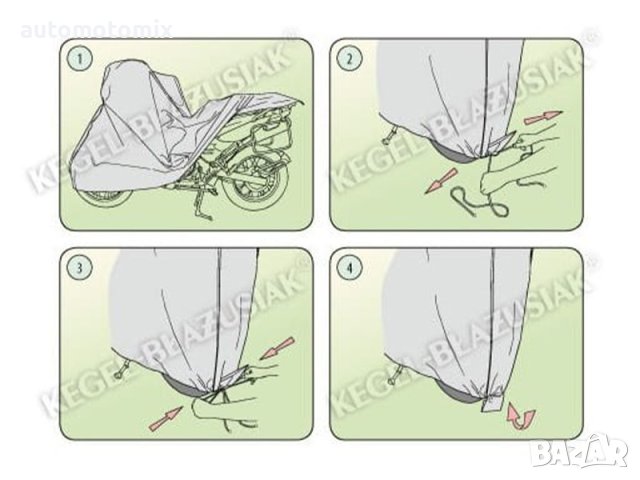 БРЕЗЕНТ,ПОКРИВАЛО ЗА МОТОР L: 215 - 240см х 126см х 98см - ПОЛША, снимка 4 - Аксесоари и консумативи - 43489214