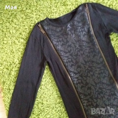 Черна ефектна рокля, снимка 4 - Рокли - 33381102