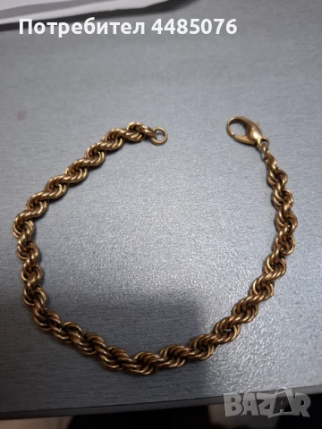 ДАМСКА ЗЛАТНА ГРИВНА ВЕРИЖКА ВЪЖЕ 14К . 1860, снимка 2 - Гривни - 50460338