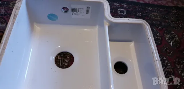 бяла керамична мифка с 2 отделения, снимка 3 - Аксесоари за кухня - 47671709