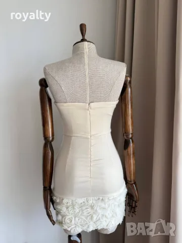 Бяла дамска рокля , снимка 3 - Рокли - 50224511