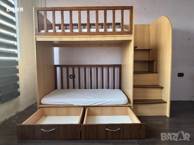 Многофункционално детско двуетажно легло - практично и уютно, снимка 3 - Мебели за детската стая - 52842452