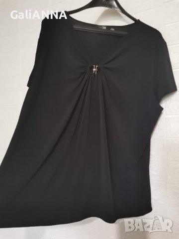 СТРАХОТНА И СТИЛНА БЛУЗА ОТ ЛИКРА РАЗМЕР 2XL-3XL, снимка 4 - Туники - 38097852