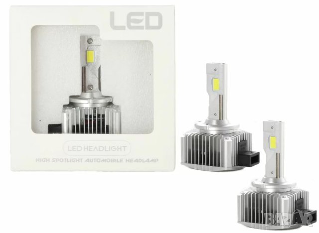 Лед крушки - Led система D1S за фабричен ксенон - 50W - Canbus 6000K