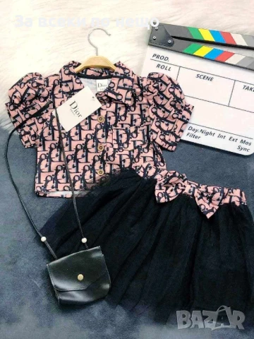 Лятна Ликвидация❌ Детски Комплект За Момичета Christian Dior - Налични Различни Цветове Код B365, снимка 2 - Детски комплекти - 51011842