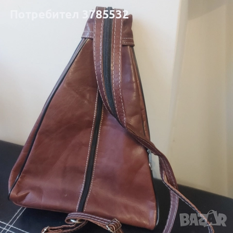 Раница естествена кожа, снимка 3 - Чанти - 52187126