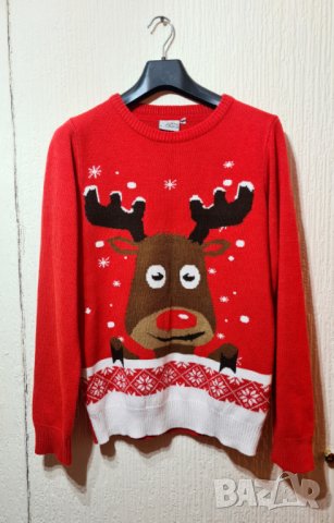 Коледен пуловер с елен