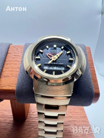 Casio G-Shock Solar RC AWM-500 Full Metal / Златно покритие, снимка 4 - Мъжки - 53598548