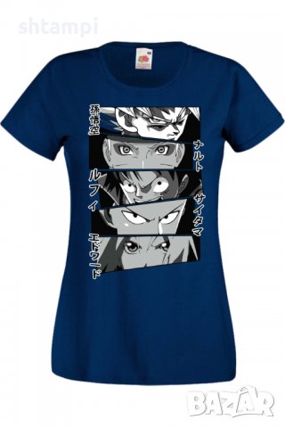 Дамска тениска Anime Heroes Naruto Goku Luffy Sakura,Анимация,игра,Празник,Повод., снимка 6 - Тениски - 38047426