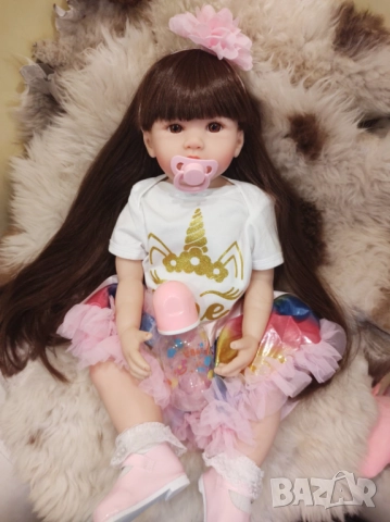 Кукла реборн Еднорог, реалистична , преродено бебе, силиконово бебе, снимка 3 - Кукли - 52083072