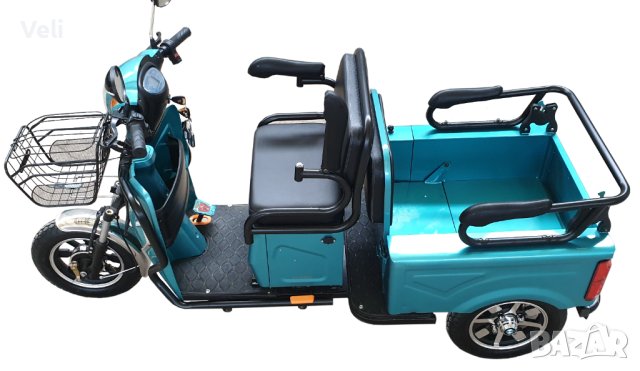 Електрическа триколка А10 карго лукс нов модел, снимка 8 - Мотоциклети и мототехника - 43960037
