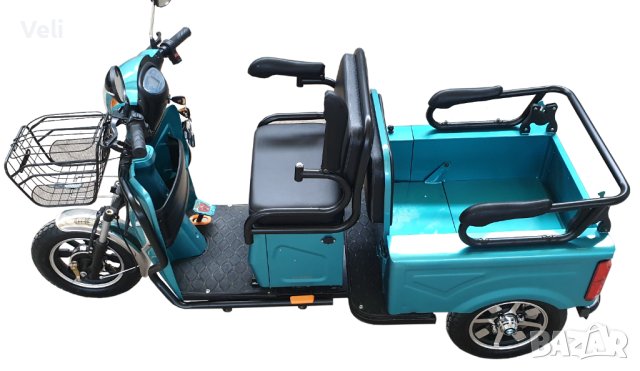 Електрическа триколка А10 карго лукс нов модел, снимка 8 - Мотоциклети и мототехника - 43960037