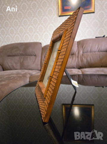 Бамбукова,плетена рамка за снимка, снимка 3 - Декорация за дома - 51546162