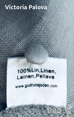Нова дизайнерска рокля  GUDRUN SJÖDÉN лен, Швеция, снимка 4 - Рокли - 50984632