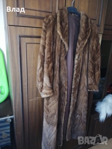 Дълго палто от норка, снимка 2 - Палта, манта - 27297266