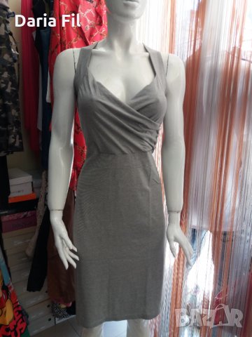 -40% Светлосива рокля със сребрист отблясък размер ХЛ, снимка 1