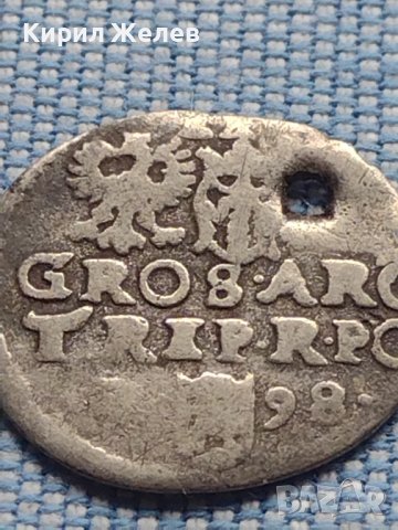 Сребърна монета 3 Гроша 1598г. Сигизмунд трети ПОЛША 13793, снимка 7 - Нумизматика и бонистика - 42968306