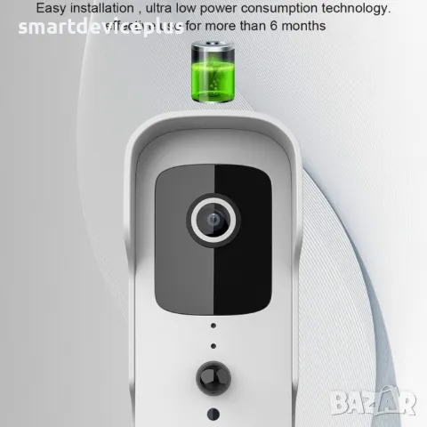 Tuya Интелигентен Wireless звънец T30 Video Waterproof /графит/, снимка 4 - Други - 48907399