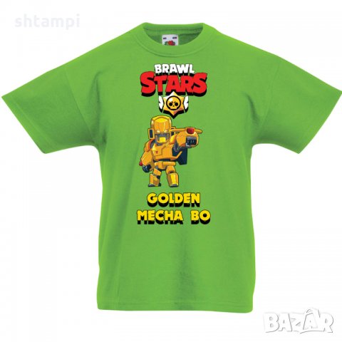 Детска тениска Golden Mecha Bo  брол старс Brawl Stars, снимка 8 - Детски тениски и потници - 32920671