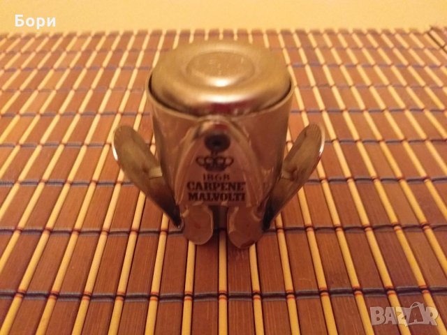 Луксозна тапа за шампанско,вино CARPENE MALVOLTI 1868г, снимка 3 - Колекции - 27163258