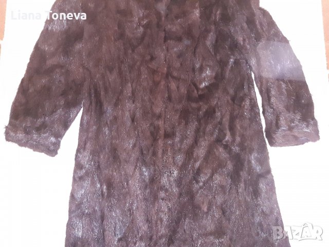 ДЬЛГО ПАЛТО ЕСТЕСТВЕН КОСЪМ, снимка 4 - Палта, манта - 33244848