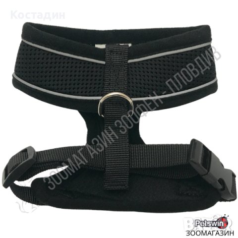 Нагръдник за Куче - XS, S, M, L, XL - Черен цвят - Reflective - Pet-Interest, снимка 3 - За кучета - 37765469