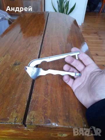 Стара алуминиева преса за чесън #10, снимка 2 - Други ценни предмети - 35189732