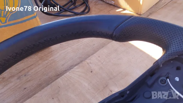 ПРОМОЦИЯ Трилъчев волан от естествена кожа за VW R LINE GTI, снимка 3 - Аксесоари и консумативи - 48837679