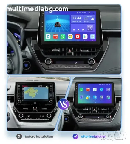 Toyota Corolla 2018 - 2021 Мултимедия Навигация Android, снимка 2 - Аксесоари и консумативи - 50035203