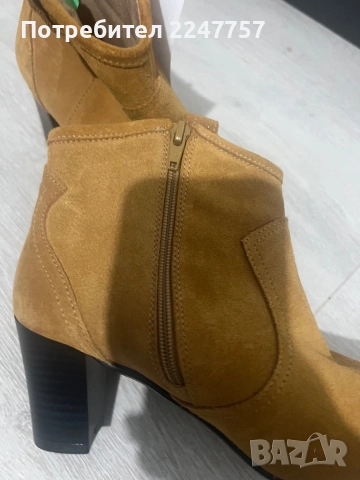 Нови боти цвят Камел размер 36, снимка 4 - Дамски боти - 52468964