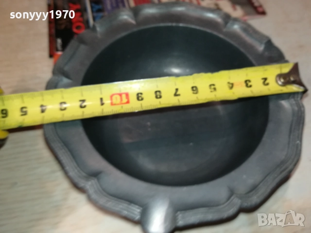 МЕТАЛЕН ПЕПЕЛНИК-ВНОС SWISS 0709251639, снимка 5 - Антикварни и старинни предмети - 51633926