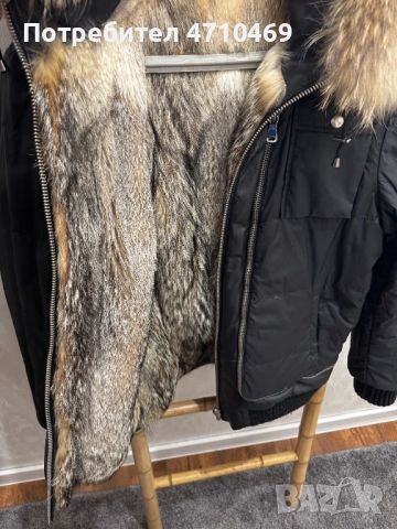 Кожено двулицево яке от естествен косъм, снимка 7 - Якета - 53452569