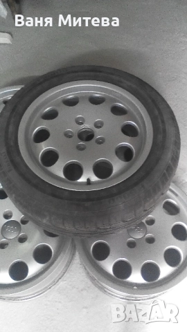 4 алуминиеви джанти за Ауди и Пасат с резервна гума с джанта, снимка 3 - Гуми и джанти - 51496473