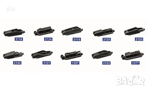 Задна чистачка+ накрайници, 27,5см, Чистачка банан, универсална- 11"