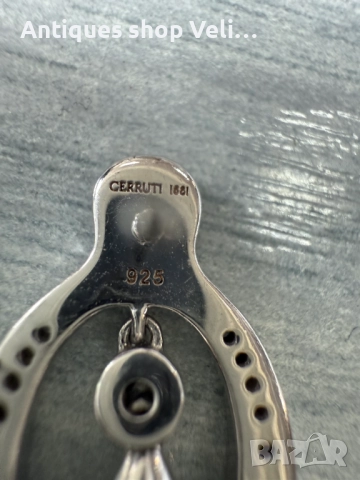 Сребърни обеци CERRUTI 1881 №7541 , снимка 3 - Обеци - 52209046