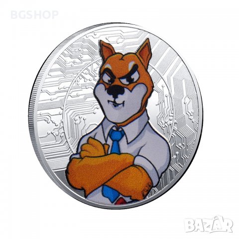 Shiba Inu The boss coin / Шиба Ину монета ( SHIB ) - Silver, снимка 3 - Нумизматика и бонистика - 38871292