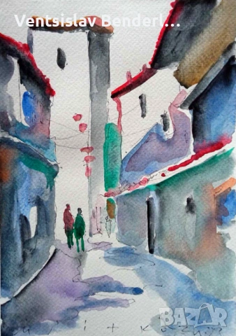 Рисунки акварел, снимка 9 - Други ценни предмети - 53260848